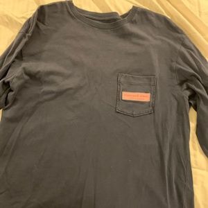 Vineyard Vines Navy Logo Tee - Small